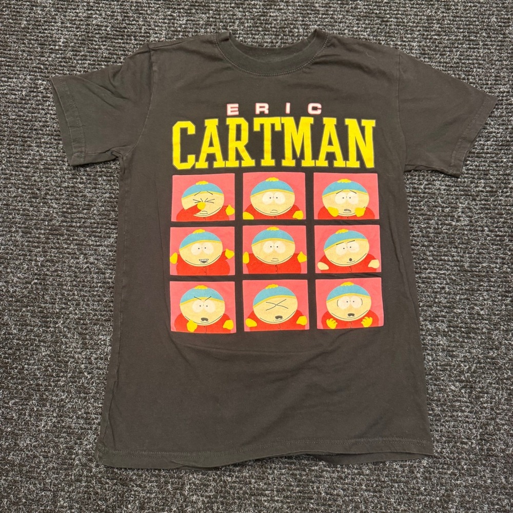 South Park Eric Cartman Expression Graphic Shirt Black Small 2024 Comedy Central